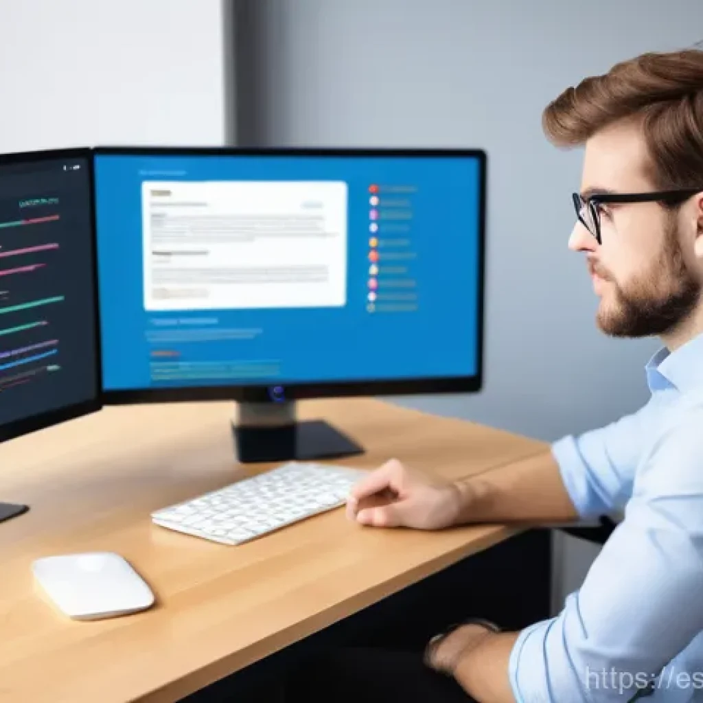 오픈소스 기여 경험을 발표하는 방법 - **Prompt:** A vibrant and professional image of a software developer, appearing focused and proud, p...
