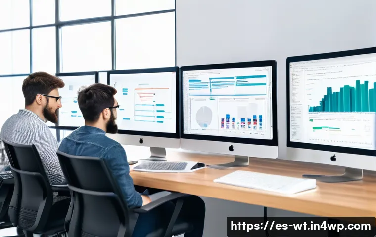 오픈소스 기여를 위한 코드 작성 베스트 프랙티스 - A modern, clean open source software development workspace with a diverse team of professional devel...